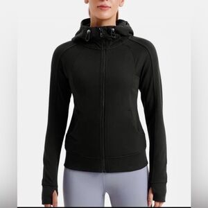 Soothfeel Running Black Zip-Up Hoodie